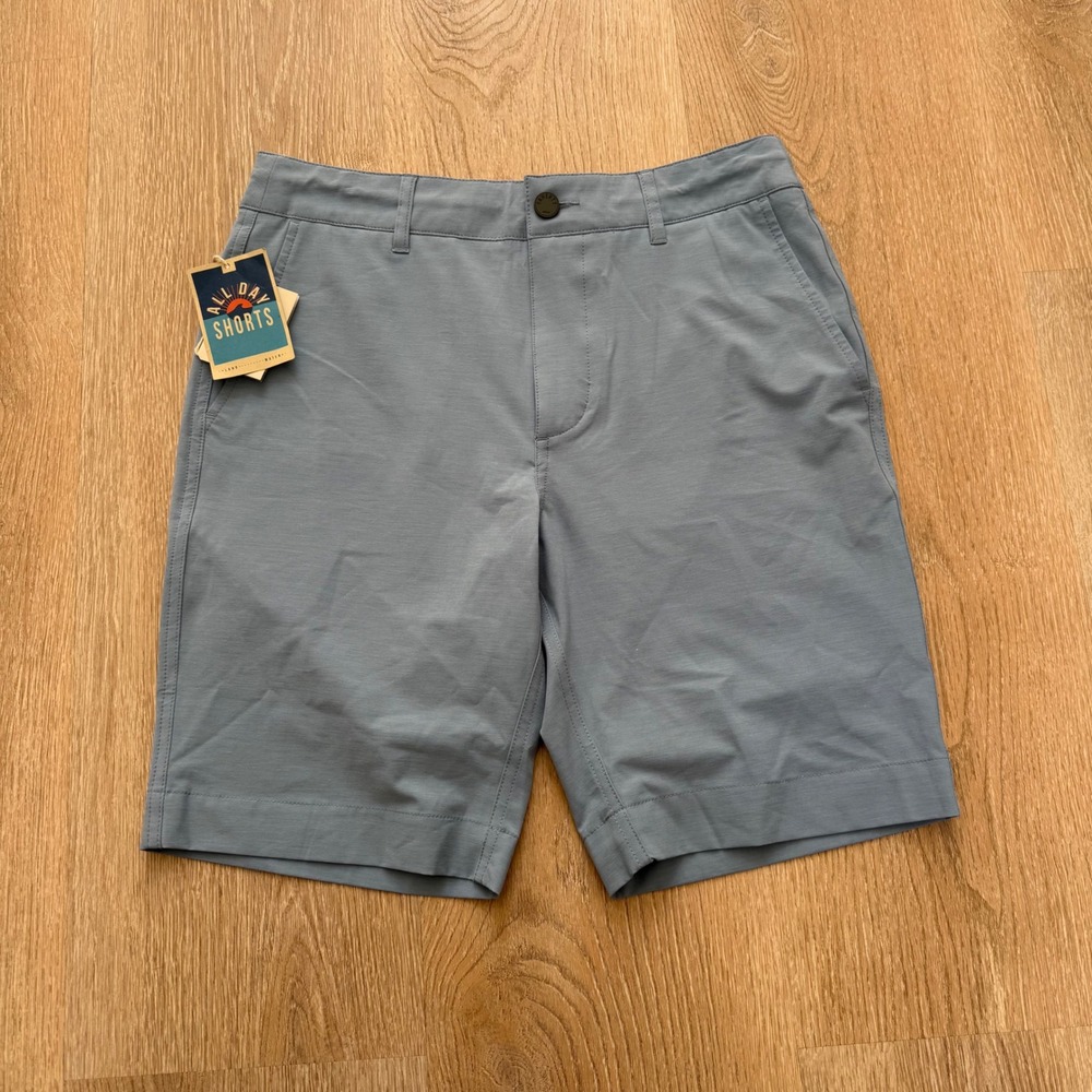 Faherty All Day Shorts Mens 28 Atoll Blue Stretch Quick Dry Performance NWT